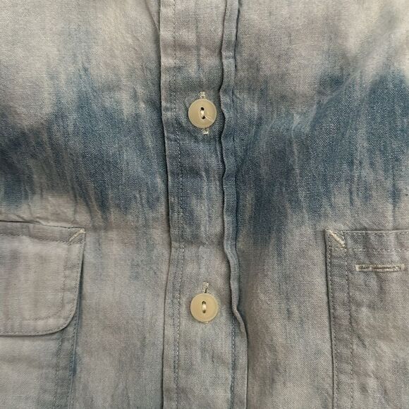 Polo Ralph Lauren ~ Short Sleeved Dungaree Workshirt ~ 100% Cotton ~size Med - Picture 8 of 8